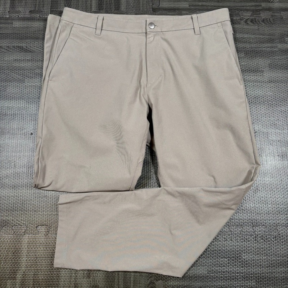 Lululemon Pants Mens 36x30 Tan ABC Classic Fit Warpstreme Commission Performance